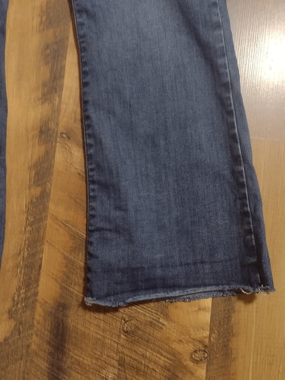Frame Aspire Raw Hem Women's Dark Blue Stretch Bootcut Jeans Size 31 - Picture 13 of 13
